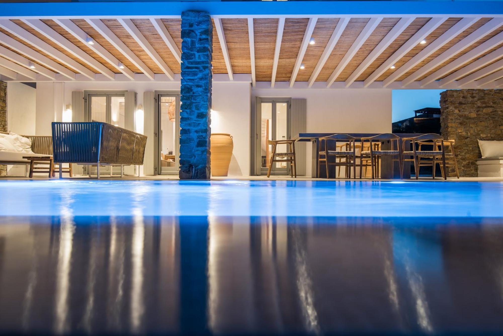 Dreamy 5 Bdr Antiparos Pool Villa Bagian luar foto